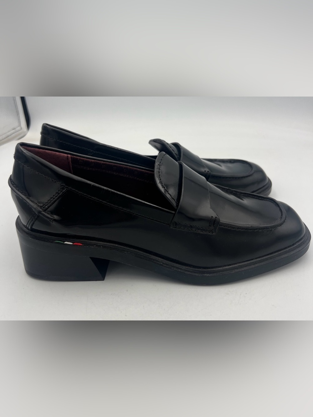 Franco Sarto Women's Gabriella Slip On Leather Loafer Black size US 7M EU37 NEW - Picture 2 of 14